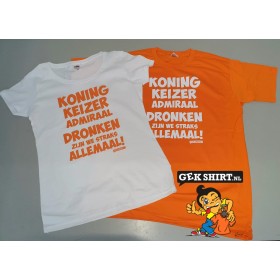 Setje Koning Keizer admiraal shirts